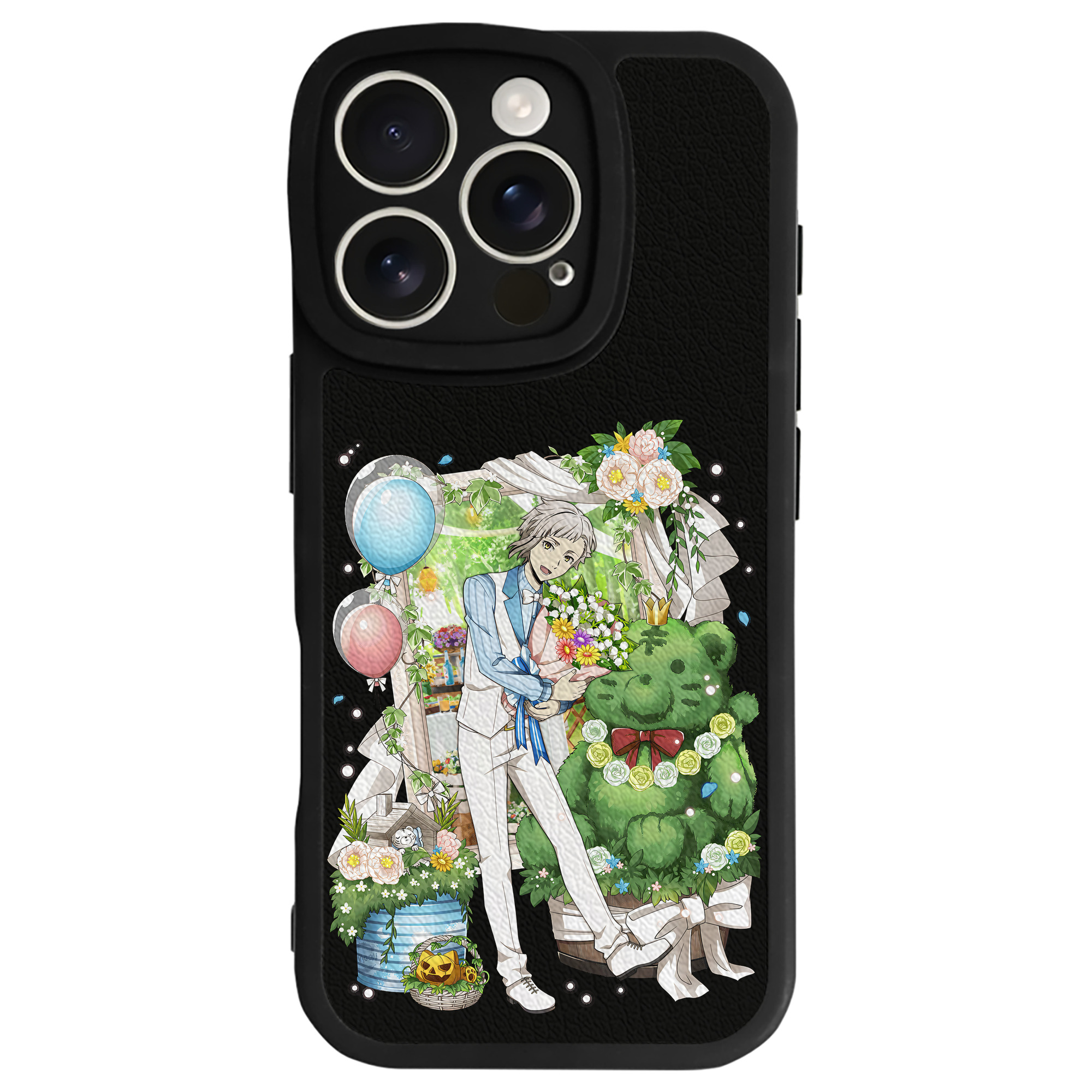 （画像用） 文豪ストレイドッグス Bungo Stray Dogs 【iPhone 16シリーズ対応】シリコンスマホケース（レザー調） 材質：シリコン